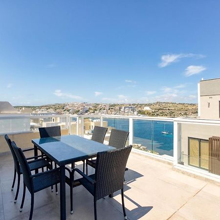 Апартаменти Lux Sea Front Penthouse With Breathtaking Views In St Pauls By 360 Estates Сент-Полс-Бей Екстер'єр фото