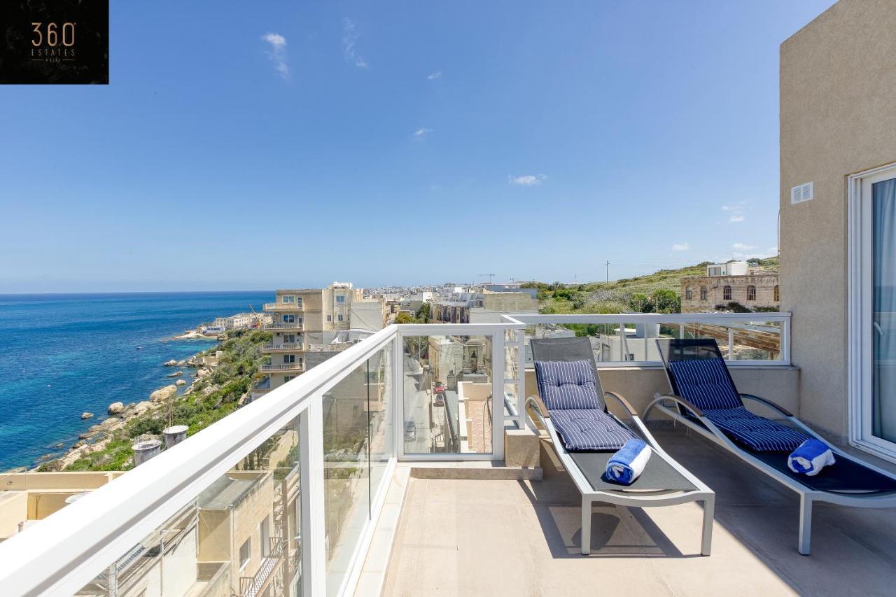 Апартаменти Lux Sea Front Penthouse With Breathtaking Views In St Pauls By 360 Estates Сент-Полс-Бей Екстер'єр фото
